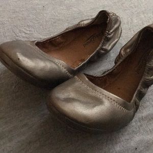 Metallic Bronze Lucky Brand Flats
